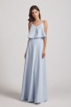 Spaghetti Straps V-Neck Maxi Gown with A-Line Skirt