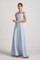 Maxi Length Cold Shoulder A-Line Bridesmaid Dresses