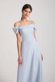 Maxi Length Cold Shoulder A-Line Bridesmaid Dresses