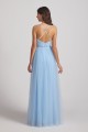 Halter Ruched Crisscross Tulle Bridesmaid Dresses