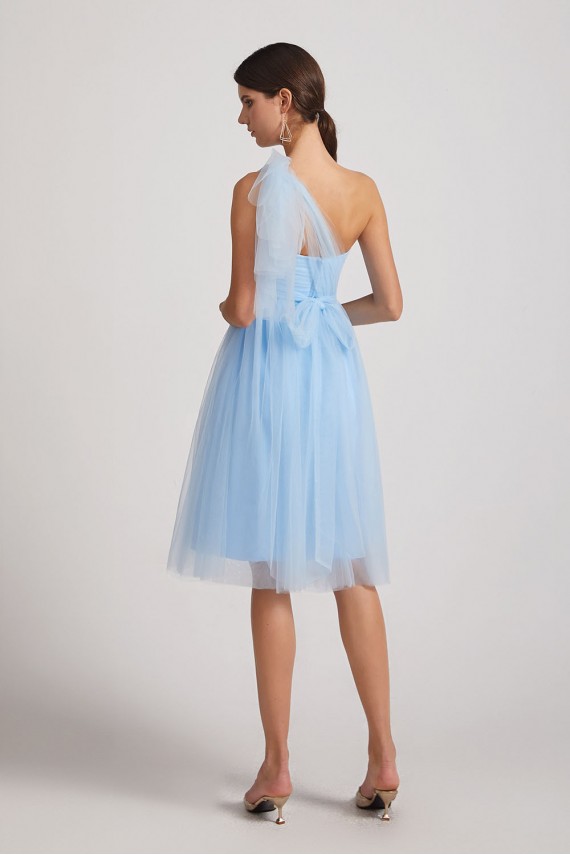 Short A-Line Tulle Sweetheart Bridesmaid Dresses