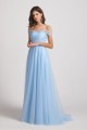 Sweetheart Backless Long Tulle Bridesmaid Dresses