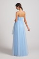 Strapless Long Tulle Bridesmaid Dresses